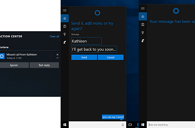 Windows 10 будет отправлять SMS с ПК